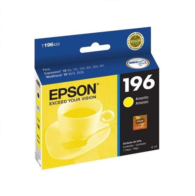 Office on Time - CARTUCHO EPSON T196(420) AMARILLO P/XP411 XP401